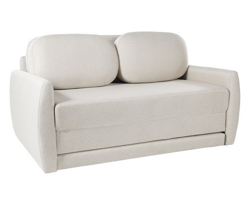 Sofá Cama Nuit 2 Lugares  Linhão Marfim, multicolor | WestwingNow