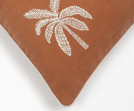 Capa de Almofada Bordado Palmeira Terracota | Westwing