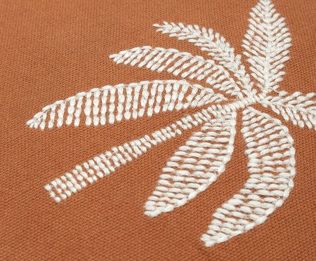 Capa de Almofada Bordado Palmeira Terracota | Westwing