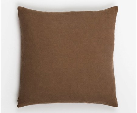 Capa de Almofada Etnica Pachwork Poa Bordada Terroso | Westwing