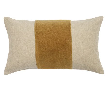 Capa de Almofada com Listra Mostarda | Westwing