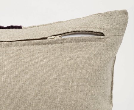 Capa de Almofada com Listra Vinho | Westwing