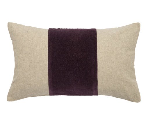 Capa de Almofada com Listra Vinho, red | WestwingNow