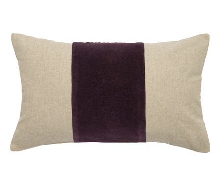 Capa de Almofada com Listra Vinho | Westwing