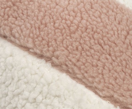 Almofada com Enchimento Candy Listrada Rosa | Westwing