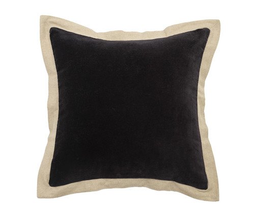 Capa de Almofada com Aba Preto, black | WestwingNow