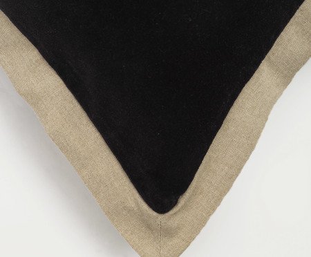 Capa de Almofada com Aba Preto | Westwing