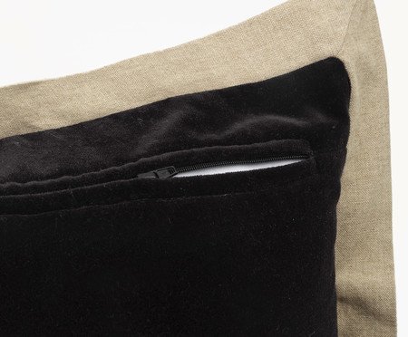 Capa de Almofada com Aba Preto | Westwing