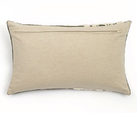 Capa de Almofada Bordado Folhagem Verde | Westwing