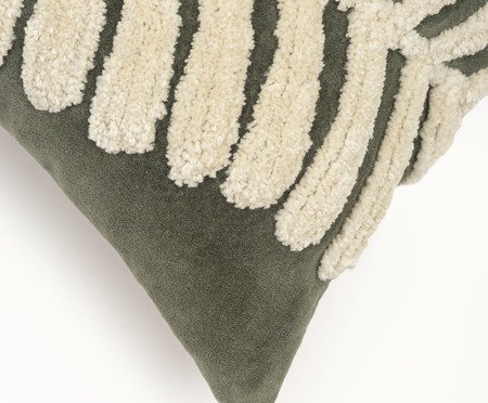 Capa de Almofada Bordado Folhagem Verde | Westwing