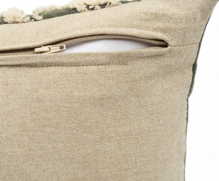 Capa de Almofada Bordado Folhagem Verde | Westwing