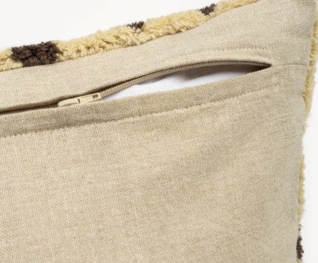 Capa de Almofada Onça Tufting Bege | Westwing