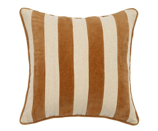 Capa de Almofada Listrado Terracota, Terracotta | WestwingNow