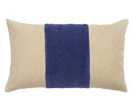 Capa de Almofada com Listra Azul Marinho, blue | WestwingNow
