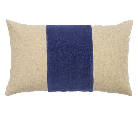 Capa de Almofada com Listra Azul Marinho | Westwing