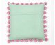 Capa de Almofada Listrada Pompom Rosa e Verde, green | WestwingNow
