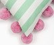 Capa de Almofada Listrada Pompom Rosa e Verde, green | WestwingNow