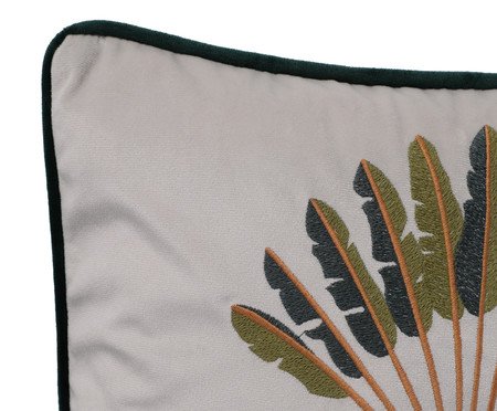 Capa de Almofada Bordada com Cordonê Oncinhas Off-White | Westwing