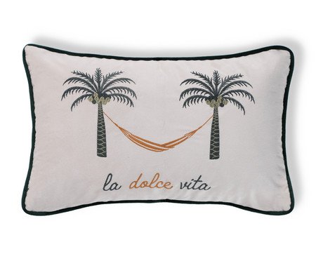 Capa de Almofada Bordada comCordonê La Dolce Vita Off-White | Westwing