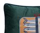 Capa de Almofada Bordada com Cordonê Sardinhas Verde, green | WestwingNow