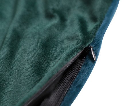 Capa de Almofada Bordada com Cordonê Sardinhas Verde | Westwing