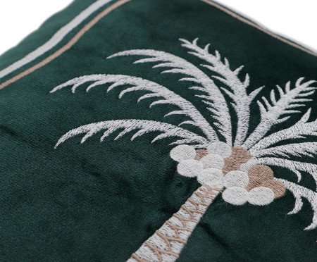 Capa de Almofada Bordada com Cordonê Bangkok Verde | Westwing