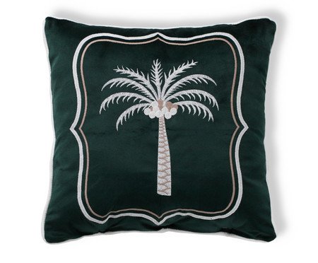Capa de Almofada Bordada com Cordonê Bangkok Verde | Westwing