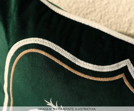 Capa de Almofada Bordada com Cordonê Bangkok Verde | Westwing