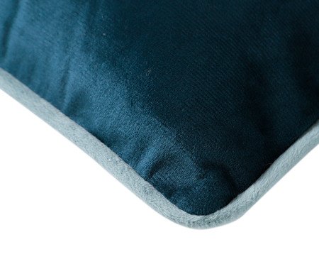 Capa de Almofada Bordada com Cordonê Lagostim Azul Marinho | Westwing