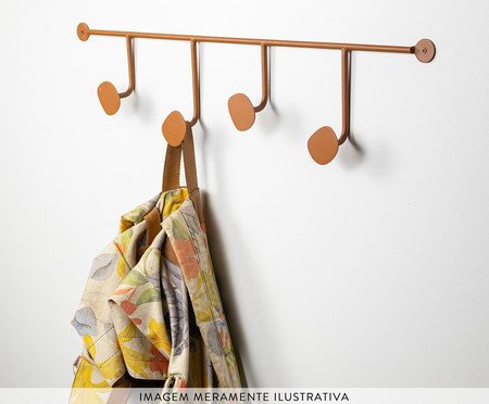 Cabideiro de parede Orgânico Lapa Terracota | Westwing