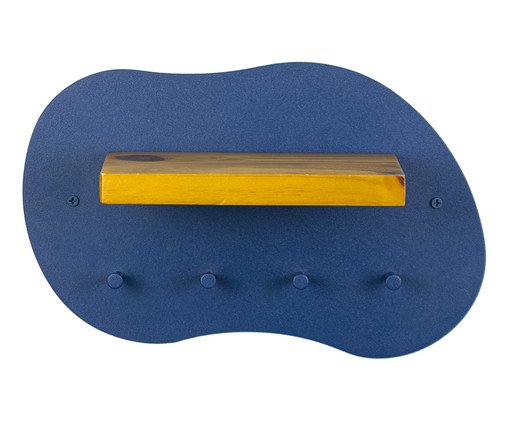 Porta-chaves de Parede Orgânico Moema Azul, blue | WestwingNow