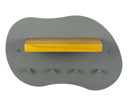 Porta-chaves de Parede Orgânico Moema Cinza | Westwing