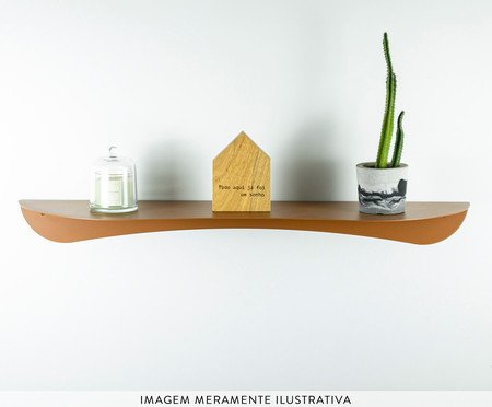 Prateleira Orgânica de Aço Joá TerraCota | Westwing