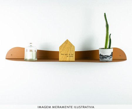 Prateleira Orgânica de Aço Joá TerraCota | Westwing