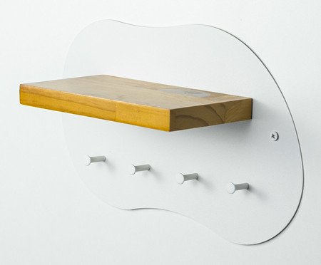 Porta-chaves de Parede Orgânico Moema Branco | Westwing