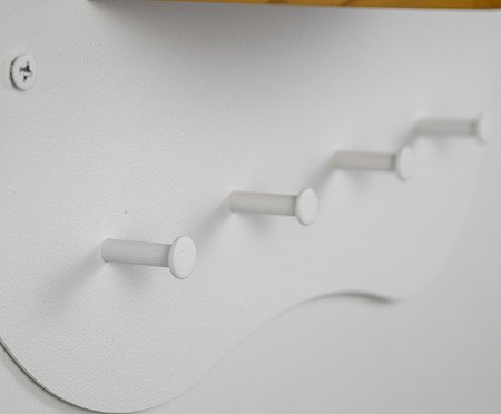 Porta-chaves de Parede Orgânico Moema Branco | Westwing