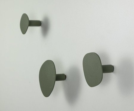 Jogo Cabideiro Guaratiba de Aço Orgânico Verde | Westwing