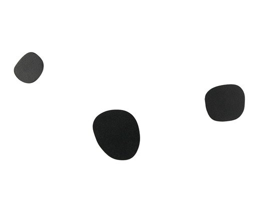 Jogo Cabideiro Guaratiba de Aço Orgânico Preto, black | WestwingNow