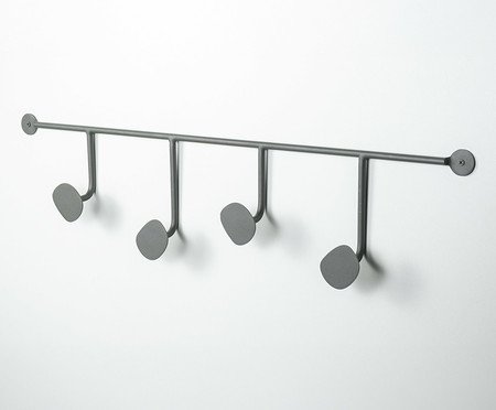 Cabideiro de parede Orgânico Lapa Cinza | Westwing