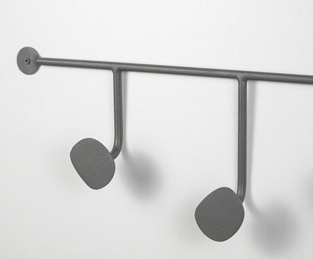 Cabideiro de parede Orgânico Lapa Cinza | Westwing