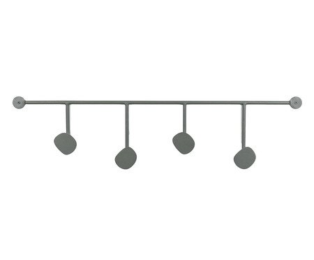 Cabideiro de parede Orgânico Lapa Cinza | Westwing