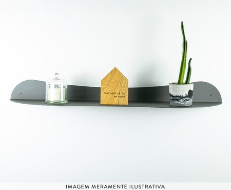 Prateleira Orgânica de Aço Joá Cinza | Westwing