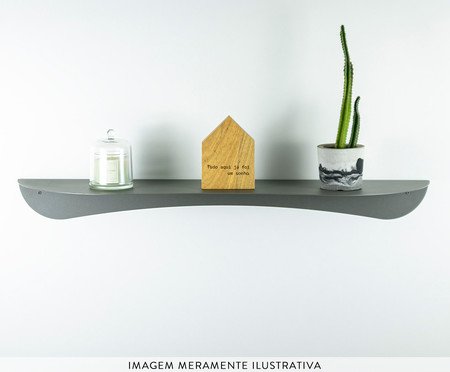 Prateleira Orgânica de Aço Joá Cinza | Westwing
