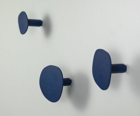 Jogo Cabideiro Guaratiba de Aço Orgânico Azul | Westwing