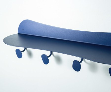 Prateleira Cabideiro Orgânica de Aço Joá Azul | Westwing