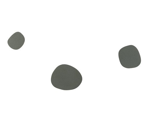 Jogo Cabideiro Guaratiba de Aço Orgânico Cinza, grey | WestwingNow