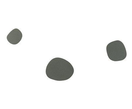 Jogo Cabideiro Guaratiba de Aço Orgânico Cinza | Westwing