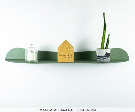 Prateleira Orgânica de Aço Joá Verde Oliva | Westwing