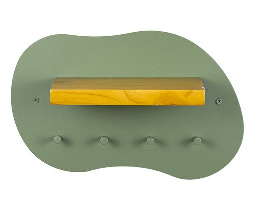 Porta-chaves de Parede Orgânico Moema Verde Oliva, green | WestwingNow