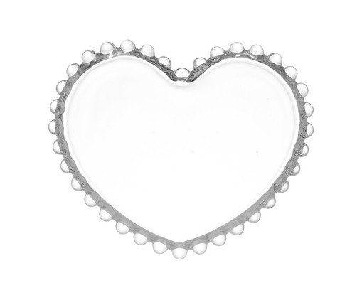 Prato Coração em Cristal Pearl, transparent | WestwingNow